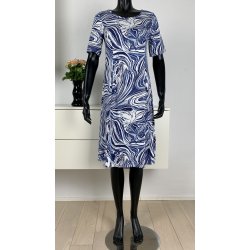 Ofelia Joan Dress - Navy/Lys bl/rhvid