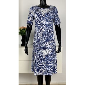 Ofelia Joan Dress - Navy/Lys bl/rhvid