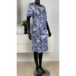 Ofelia Joan Dress - Navy/Lys bl/rhvid