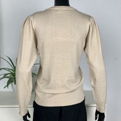 Ofelia FRI Knit O-Neck - Cream