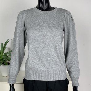 Ofelia FRI Knit O-Neck - Grey Melange