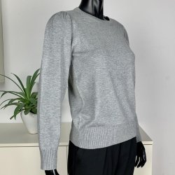 Ofelia FRI Knit O-Neck - Grey Melange