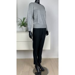 Ofelia FRI Knit O-Neck - Grey Melange