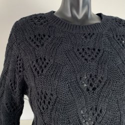 Ofelia Mandy Knit Pullover - Black