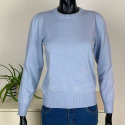Ofelia FRI Knit O-Neck - Light Blue