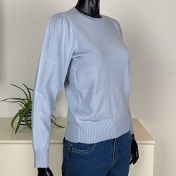 Ofelia FRI Knit O-Neck - Light Blue