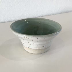 Lille keramik skl - rhvid/grn