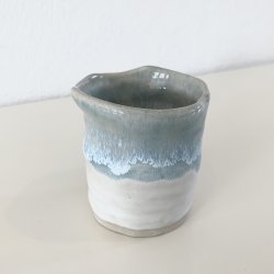 Keramik kop - bllige toner med smuk glasureffekt