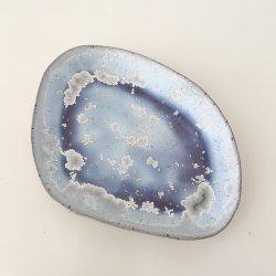 Unik keramikfad - med krakeleringer og krystalglasur