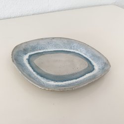 Unik keramikfad - Rhvid/bl toner