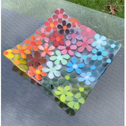 Blomster fad (21x21cm)