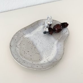 Unik keramikfad - Rhvid med glasur effekt