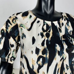 ZE-ZE Relly Blouse - Creme/Black