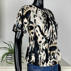 ZE-ZE Relly Blouse - Creme/Black