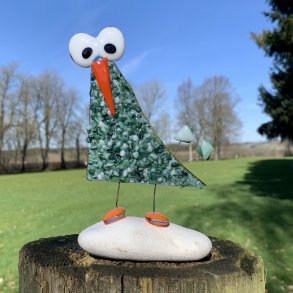 Sputnik p sten fra Thorup Strand - Grn (114)