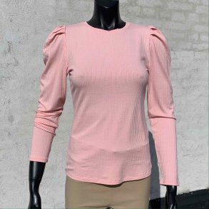 FREEQUENT Elfie Bluse med pufrmer - Lyserd