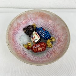 Keramiksk�l til morgenmad og snacks - Lyser�d-koral-lysgr�n