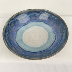 Sk�l / dyb tallerken - bl�lige farver