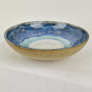 Sk�l / dyb tallerken - bl�lige farver