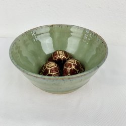 Keramik snack sk�l - gr�n