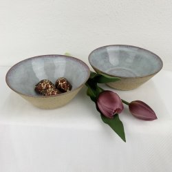 Keramiksk�le til morgenmad og snacks - St�vet lavendel