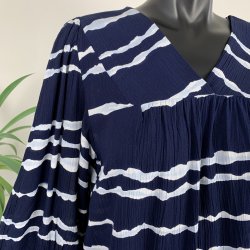 Ofelia Blaze Blouse - Navy