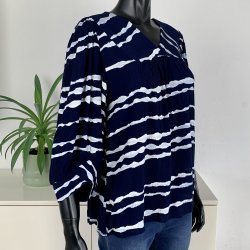 Ofelia Blaze Blouse - Navy