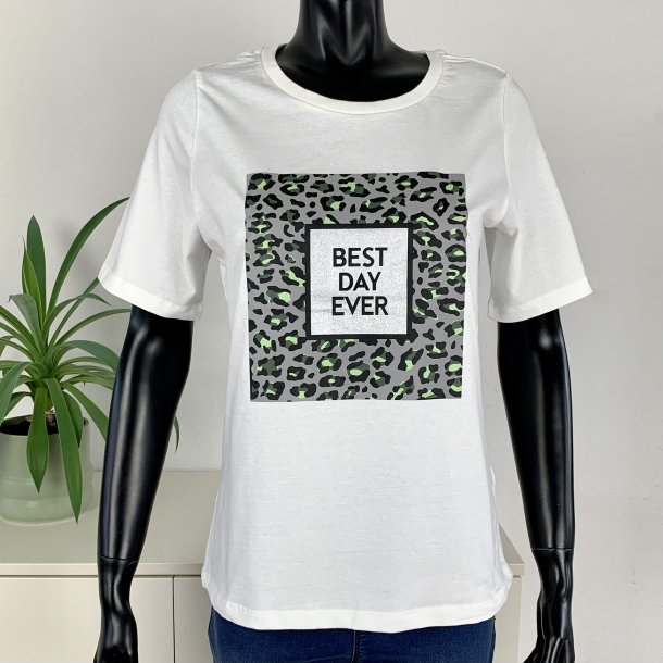 Ofelia Fie T-Shirt - Off White m/slv tryk