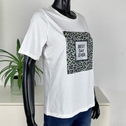 Ofelia Fie T-Shirt - Off White m/slv tryk