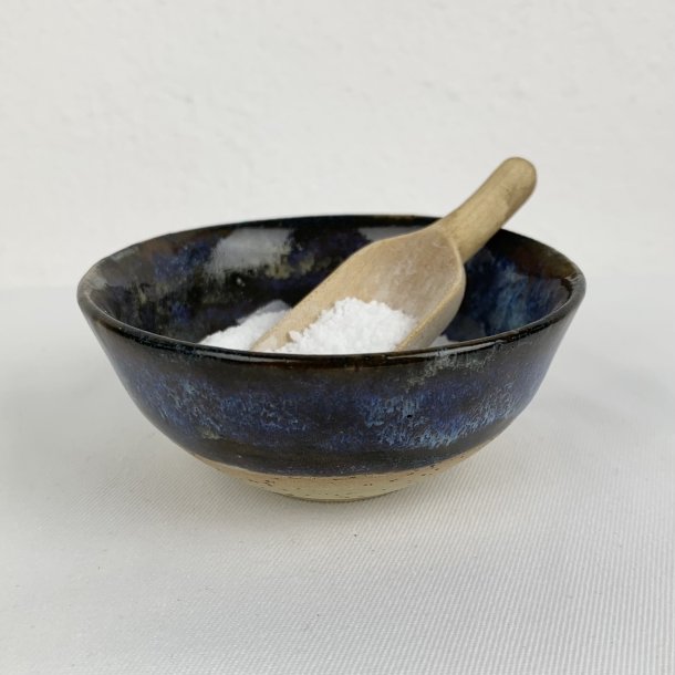 Smykkesk�l / saltkar - Brunlig og bl�lige farver