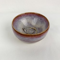 Smykkesk�l / saltkar - Blomme