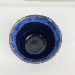 Kop / krus i sort ler - Brun/Bl�