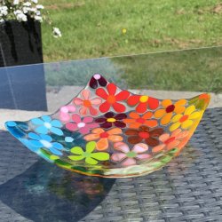 Blomster fad (16x16cm)