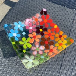 Blomster fad (16x16cm)