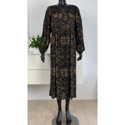 ZE-ZE Ruth Dress Black/Braun