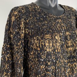 ZE-ZE Ruth Dress Black/Braun