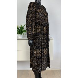 ZE-ZE Ruth Dress Black/Braun