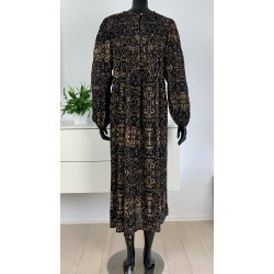 ZE-ZE Ruth Dress Black/Braun