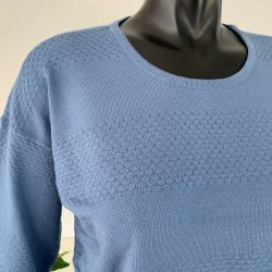Ofelia Gry Knit Pullover - Blue