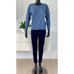 Ofelia Gry Knit Pullover - Blue