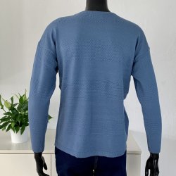 Ofelia Gry Knit Pullover - Blue