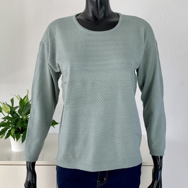 Ofelia Gry Knit Pullover - Green