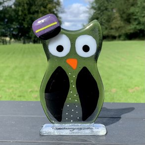 Sort ugle med pdagog hue