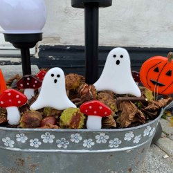 Halloween Spgelser  - St med 2 stk (1 stort + 1 lille)