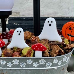 Halloween Spgelser  - St med 2 stk (1 stort + 1 lille)