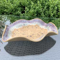 Keramikfad i asymmetrisk form (17x21cm)