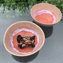 Keramiksk�l til morgenmad og snacks - Rosa