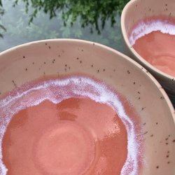 Keramiksk�l til morgenmad og snacks - Rosa