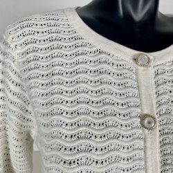 Ofelia Andditz Cardigan - White
