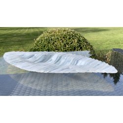 Blget fad i sky hvidt glas (53x23cm)